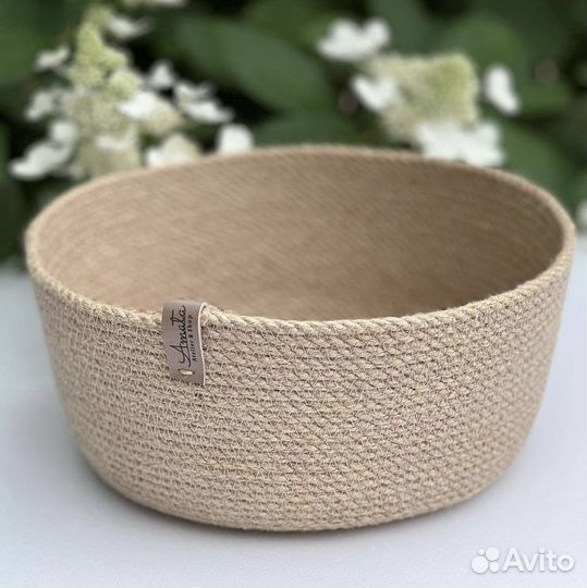 Корзинка из джута