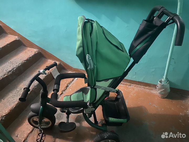 Детский велосипед с родительской ручкой