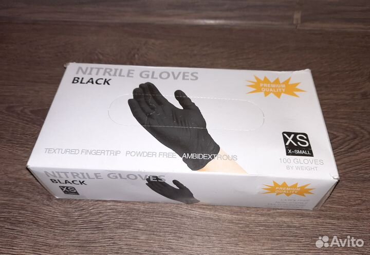 Перчатки нитриловые XS (новые)