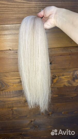 Волосы для наращивания 50см блонд б/у