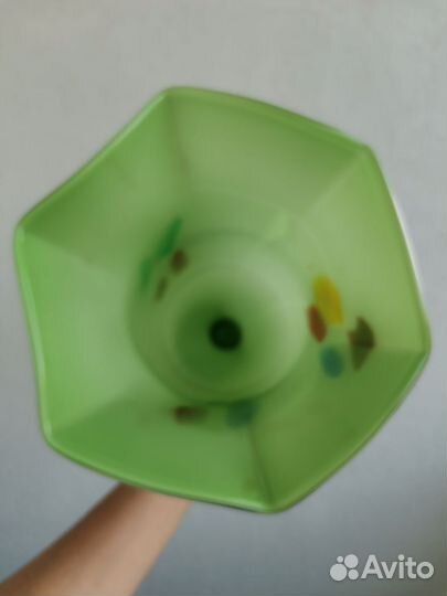 Ваза цветное стекло СССР