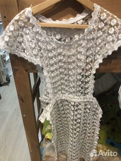 Белый школьный фартук