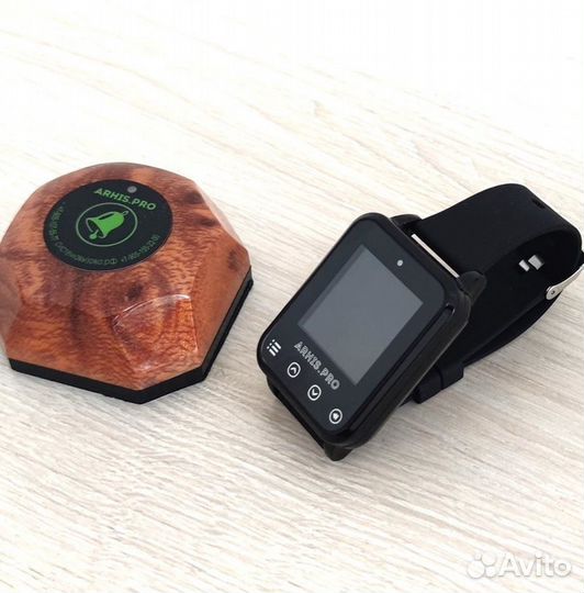 Кнопка вызова официанта Бургер с часами Элит