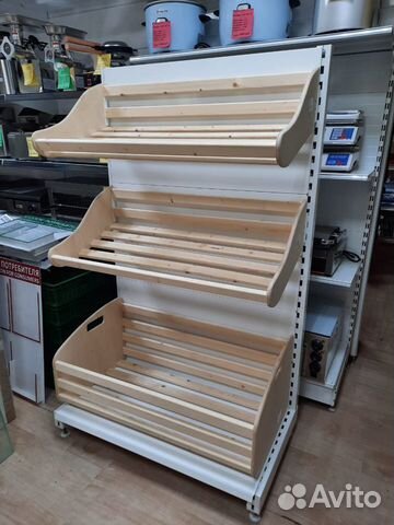 Хлебные торговые стеллажи