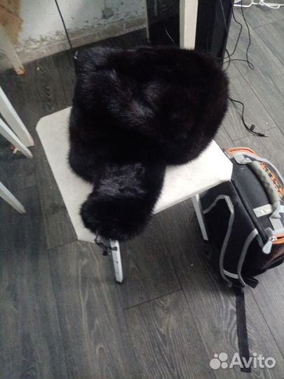 Норковая шапка мужская ушанка