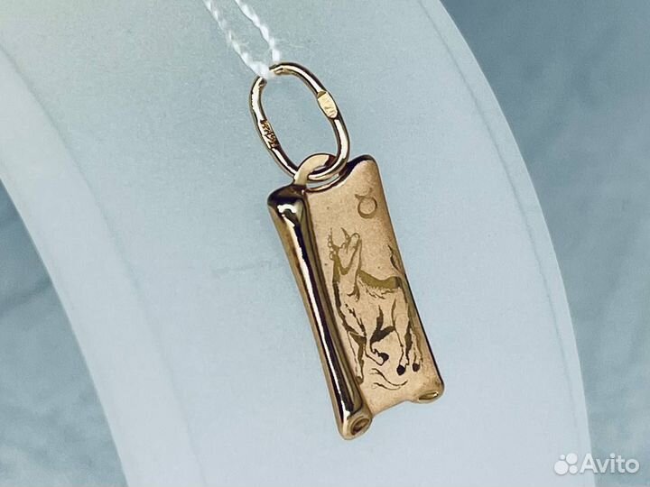 Подвеска золотая новая 