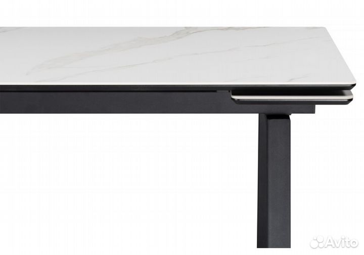 Керамический стол Джек 140(200)х80 белый мрамор al