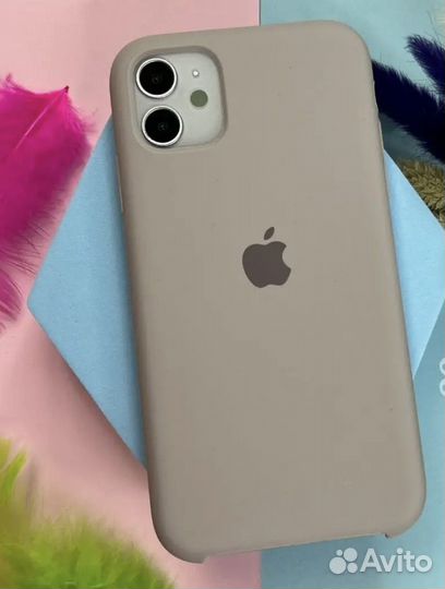 Новый Чехол на iPhone 11 силикон и микрофибра