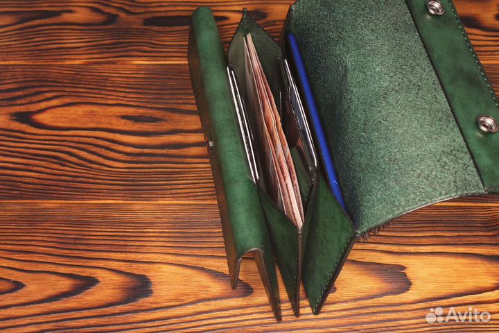 Кошелек женский натуральная кожа ручная работа