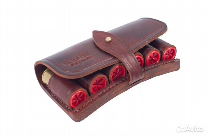 Подсумок поясной Хольстер 25 лет 6п. кал.16 / кожа