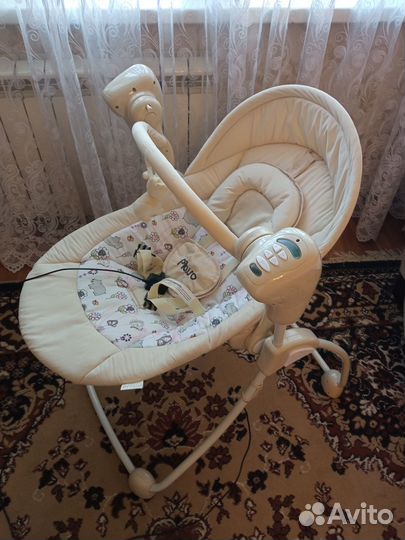 Люлька-качели с электроприводом и музыкой