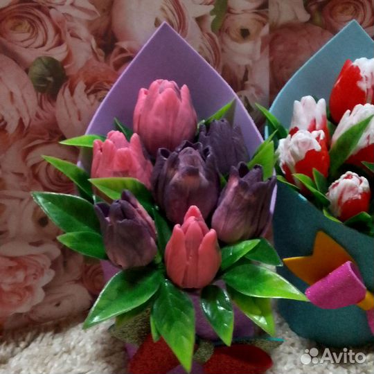 Букеты из мыла