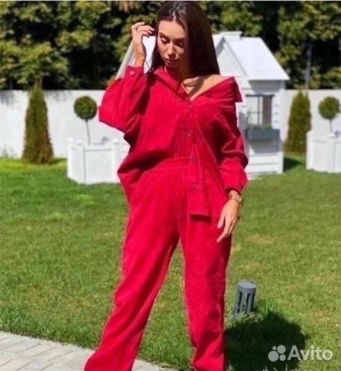 Костюм женский вельвет 42-44-46-48