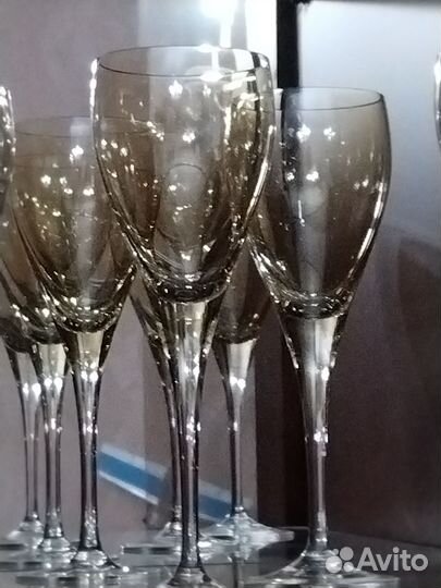 Фужер Богемское цветное стекло СССР 20 см