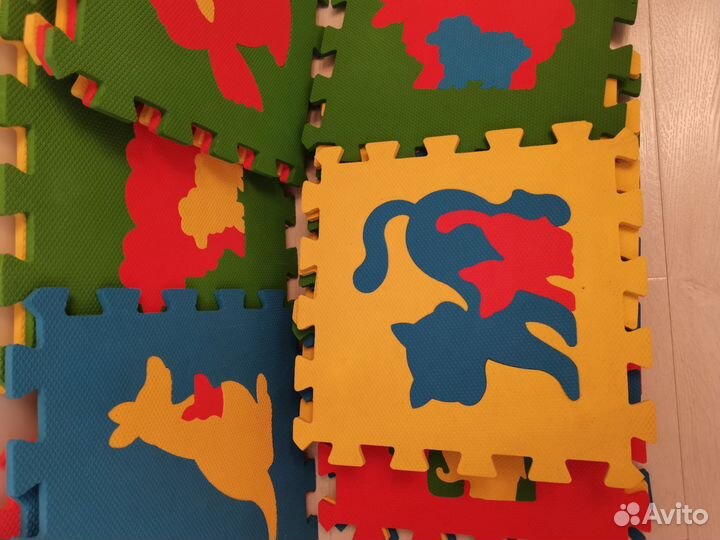 Коврик большой мозайка детский ковёр пенка