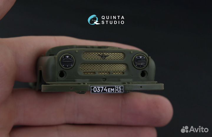 Quinta St. УАЗ 469 (Trumpeter), 3D интерьер, 1/35
