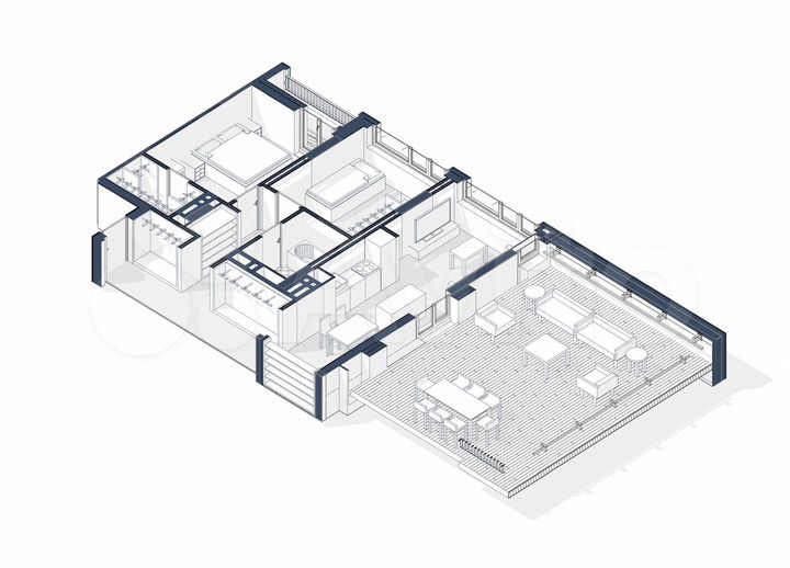 2-к. квартира, 72,9 м², 11/16 эт.