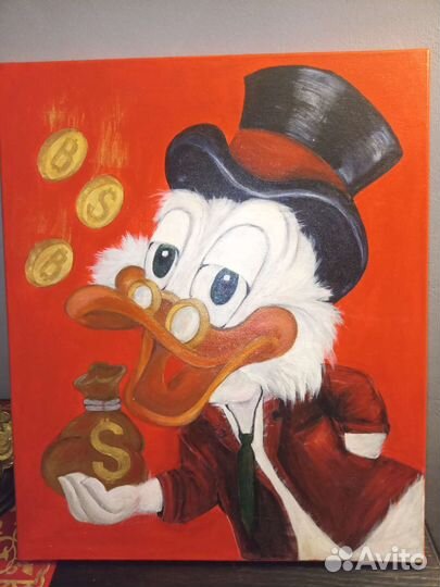 Картина акрилом на холсте