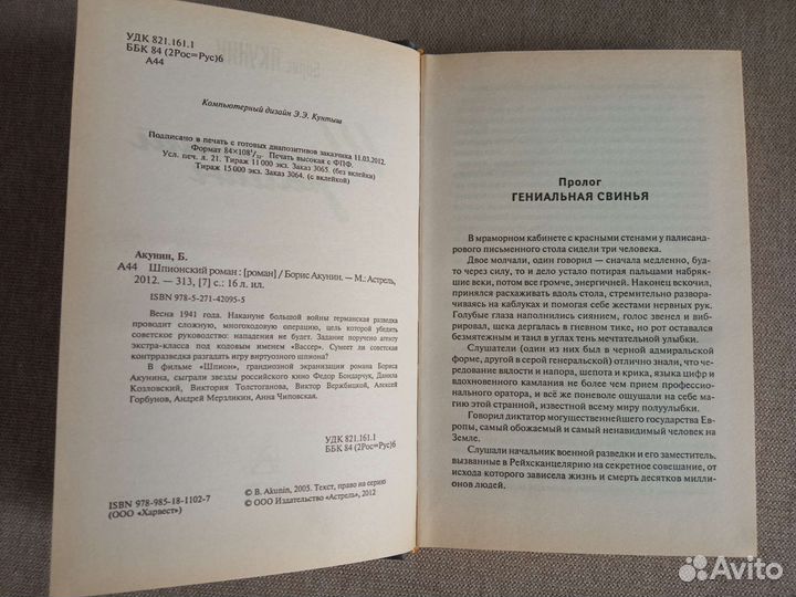 Борис Акунин Шпионский роман
