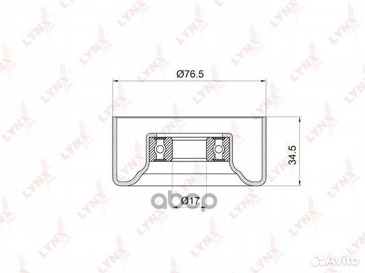 Ролик натяжной приводного ремня PB5004 lynxauto