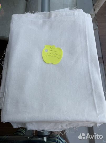 Отрез ткани лен