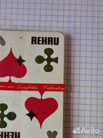 Карты игральные сувенирные Rehau