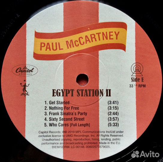 Виниловая пластинка McCartney, Paul, Egypt Station