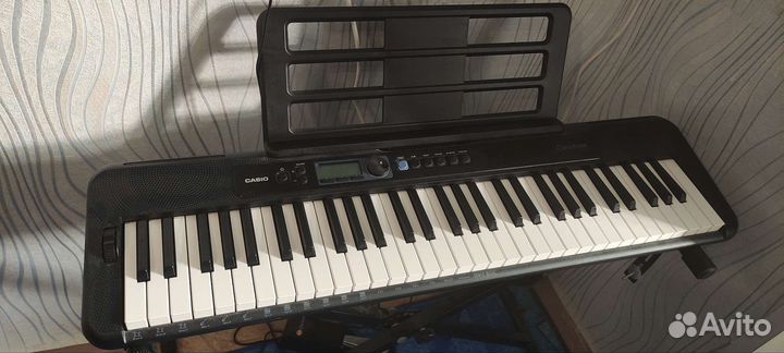 Синтезатор casiotone ct-s300 + педаль и стойка