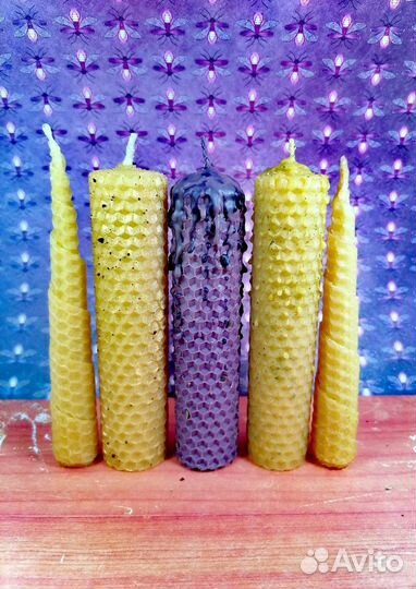 Свечи восковые, цветные