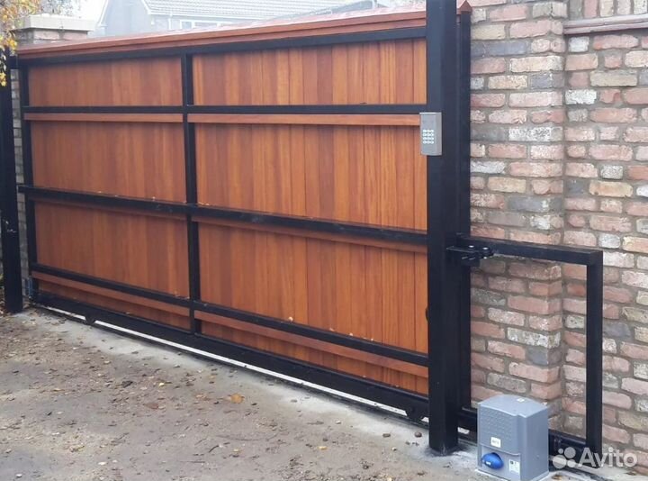 Откатные ворота металлические
