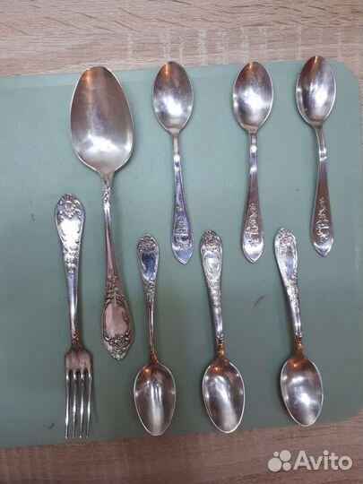 Ложка вилки мельхиор мнц