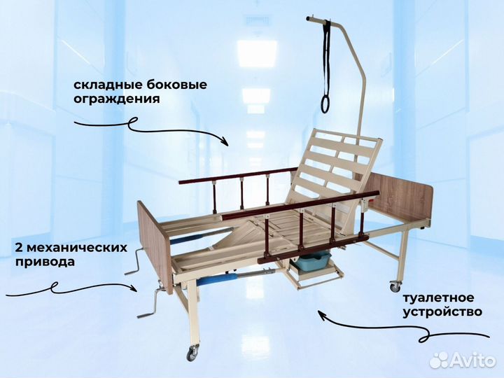 Медицинская кровать функциональная