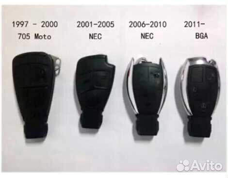 Mercedes BE KEY keyless с токенами (ключ рыбка) CG