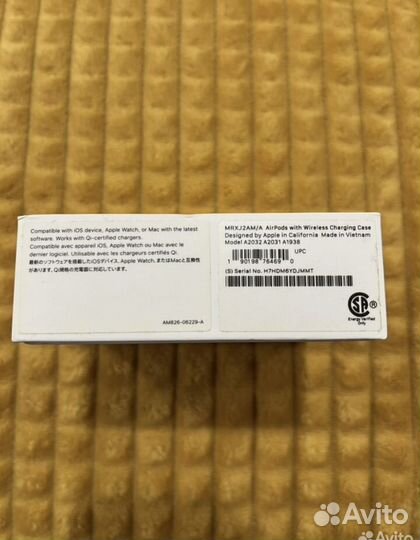 Наушники apple airpods (a2031)