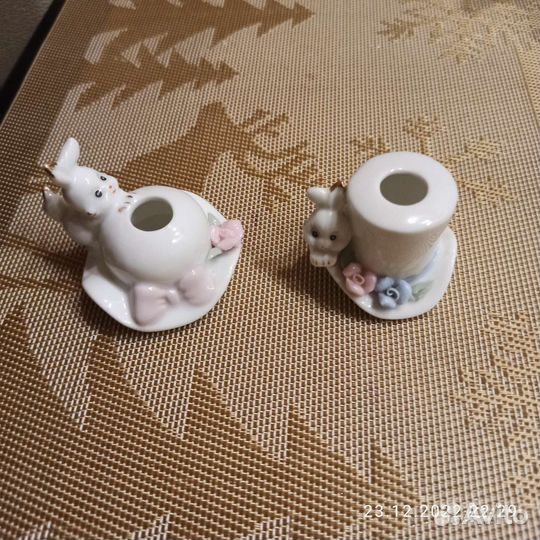 Зайка символ года. Для зубочисток и салфетница