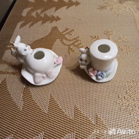 Зайка символ года. Для зубочисток и салфетница