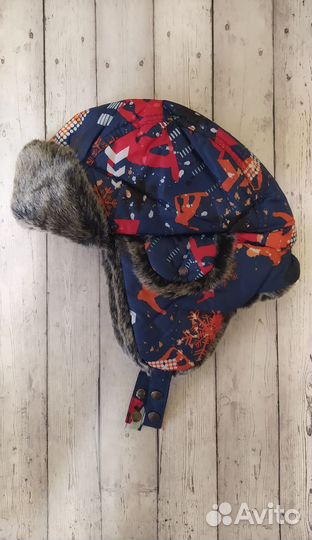 Шапка ушанка зимняя детская