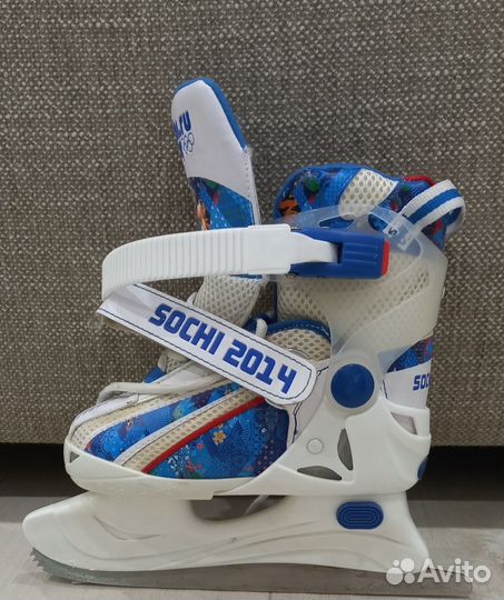 Коньки ледовые детские раздвижные