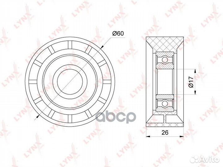 Ролик натяжного механизма приводного ремня PB-5