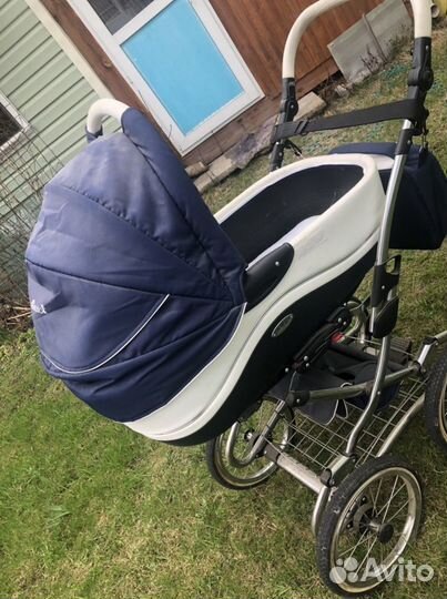 Коляска классическая Parusok «Mille» 2 в 1 синяя
