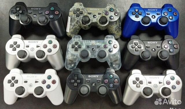 Sony PS3 джостики разноцветные