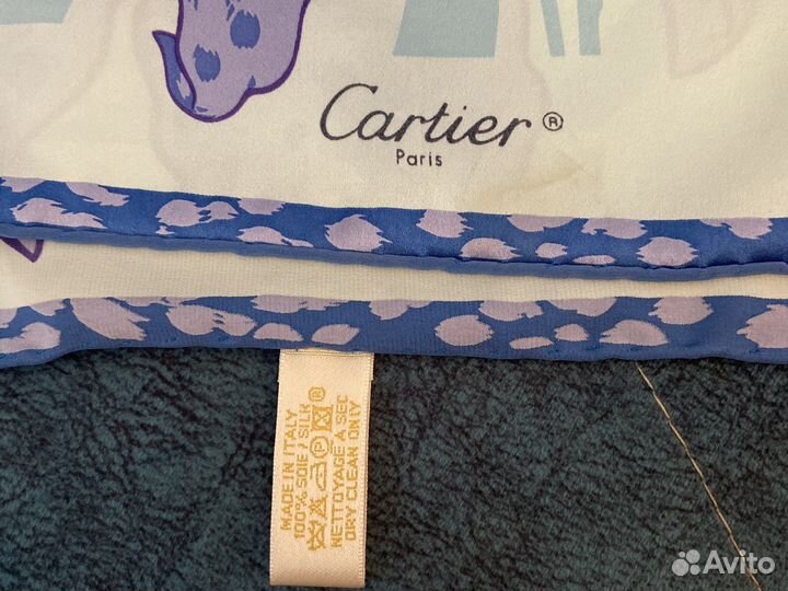 Шелковый платок италия Cartier