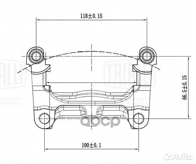 Скоба суппорта для а/м Ford Mondeo IV (07) /Gal