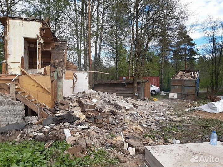 Снос деревянного дома