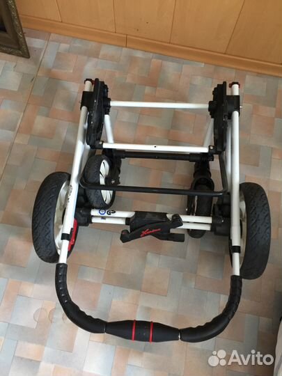 Коляска Hartan Vip XL 2 в 1 белая эко-кожа