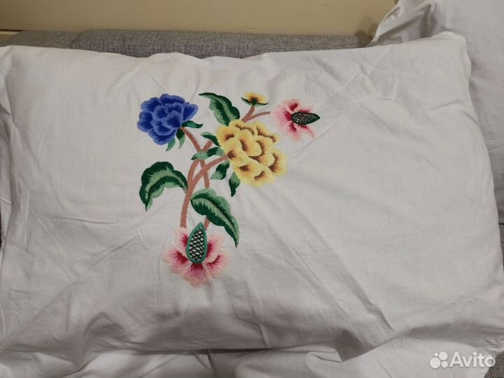 Чехол на подушку от оттоманки советских времён