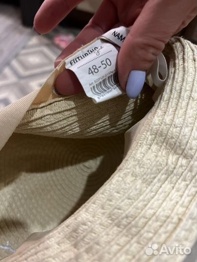 Шляпа соломенная детская