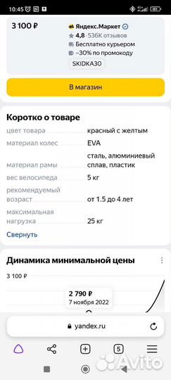 Велосипед Nika Kids