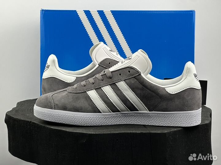 Кеды Adidas Gazelle серые