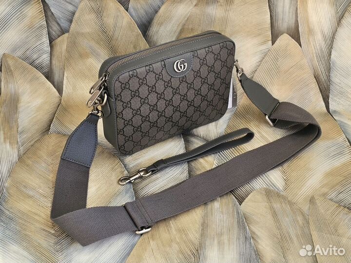 Мужская сумка клатч через плечо Gucci новая